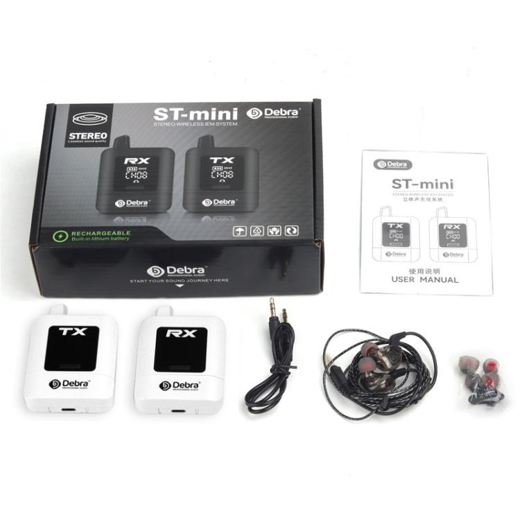 Sistema di monitoraggio wireless stereo DEBRA ST-mini 2.4G con trasmettitore e ricevitore., TX & RX