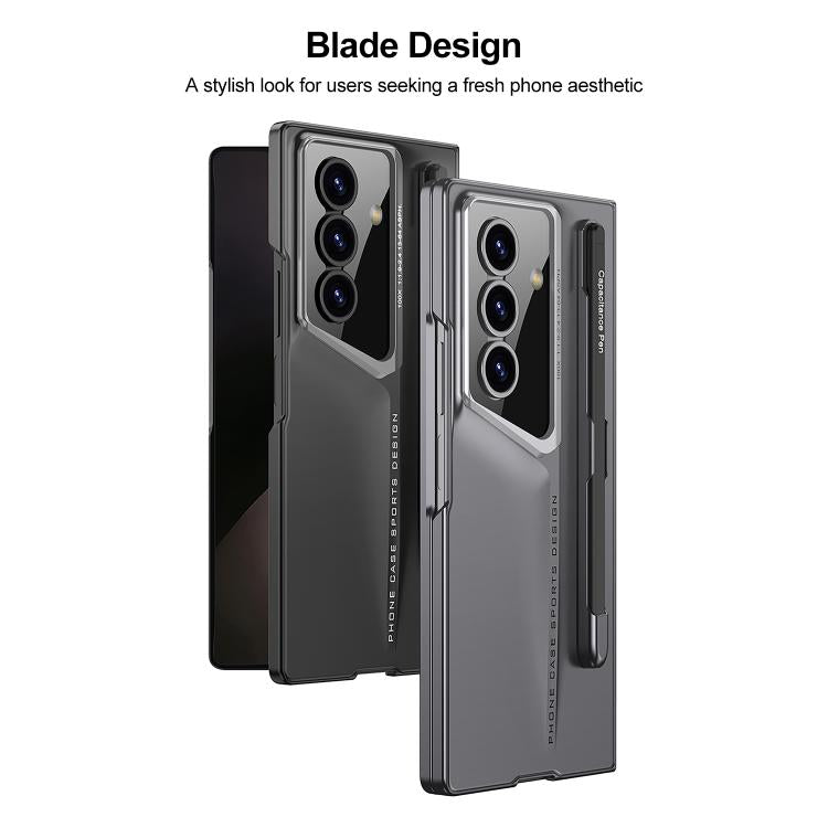 Custodia per telefono GKK Integrated Blade ultra sottile a copertura totale con scomparto per penna, penna inclusa, For Galaxy Z Fold8 Ultra 5G, For Samsung Galaxy Z Fold7 5G