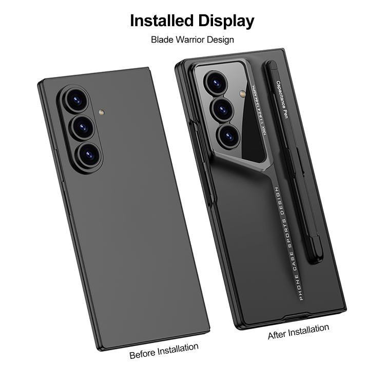 Custodia per telefono GKK Integrated Blade ultra sottile a copertura totale con scomparto per penna, penna inclusa, For Galaxy Z Fold8 Ultra 5G, For Samsung Galaxy Z Fold7 5G