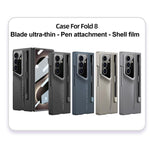 Custodia per telefono GKK Integrated Blade ultra sottile a copertura totale con scomparto per penna, penna inclusa, For Galaxy Z Fold8 Ultra 5G, For Samsung Galaxy Z Fold7 5G