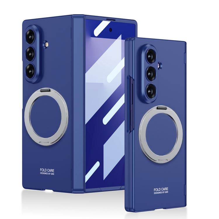 Custodia per telefono GKK con cerniera pieghevole magnetica integrata e supporto girevole, a copertura totale., For Galaxy Z Fold8 Ultra 5G, For Samsung Galaxy Z Fold7 5G
