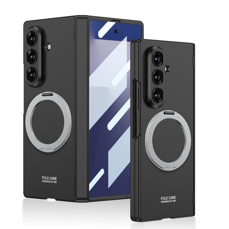 Custodia per telefono GKK con cerniera pieghevole magnetica integrata e supporto girevole, a copertura totale., For Galaxy Z Fold8 Ultra 5G, For Samsung Galaxy Z Fold7 5G