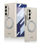 Custodia per telefono GKK con cerniera pieghevole magnetica integrata e supporto girevole, a copertura totale., For Galaxy Z Fold8 Ultra 5G, For Samsung Galaxy Z Fold7 5G