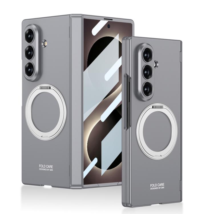 Custodia per telefono GKK con cerniera pieghevole magnetica integrata e supporto girevole, a copertura totale., For Galaxy Z Fold8 Ultra 5G, For Samsung Galaxy Z Fold7 5G
