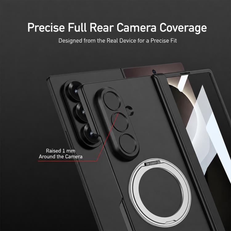 Custodia per telefono GKK con cerniera pieghevole magnetica integrata e supporto girevole, a copertura totale., For Galaxy Z Fold8 Ultra 5G, For Samsung Galaxy Z Fold7 5G