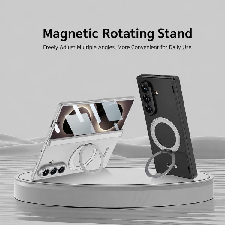 Custodia per telefono GKK con cerniera pieghevole magnetica integrata e supporto girevole, a copertura totale., For Galaxy Z Fold8 Ultra 5G, For Samsung Galaxy Z Fold7 5G