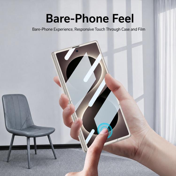 Custodia per telefono GKK con cerniera pieghevole magnetica integrata e supporto girevole, a copertura totale., For Galaxy Z Fold8 Ultra 5G, For Samsung Galaxy Z Fold7 5G
