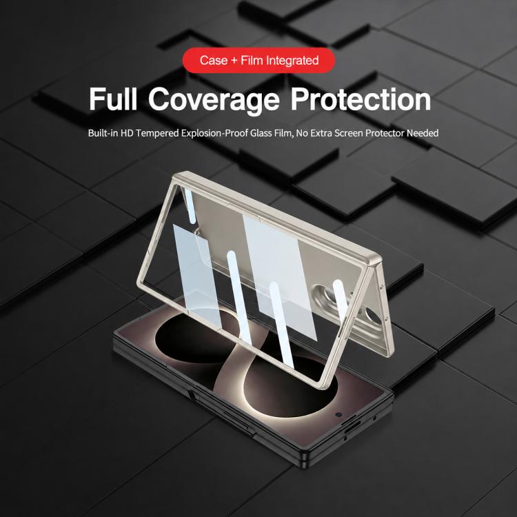 Custodia per telefono GKK con cerniera pieghevole magnetica integrata e supporto girevole, a copertura totale., For Galaxy Z Fold8 Ultra 5G, For Samsung Galaxy Z Fold7 5G