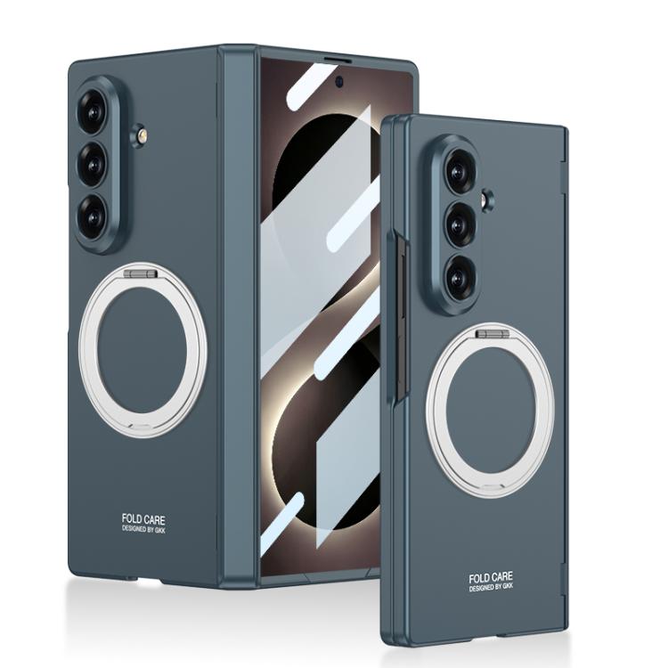 Custodia per telefono GKK con cerniera pieghevole magnetica integrata e supporto girevole, a copertura totale., For Galaxy Z Fold8 Ultra 5G, For Samsung Galaxy Z Fold7 5G