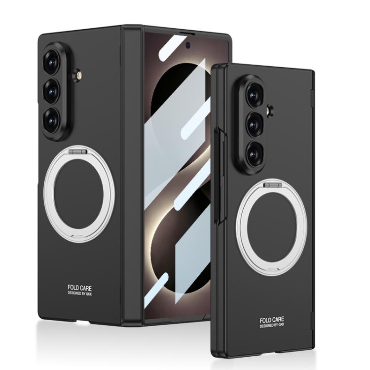 Custodia per telefono GKK con cerniera pieghevole magnetica integrata e supporto girevole, a copertura totale., For Galaxy Z Fold8 Ultra 5G, For Samsung Galaxy Z Fold7 5G