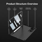 Custodia per telefono GKK con MagSafe integrato e copertura completa magnetica., For Galaxy Z Fold8 5G, For Samsung Galaxy Z Fold7 5G