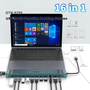 Onten OTN-9299 16 in 1 USB Multi-function Docking Station, OTN-9299