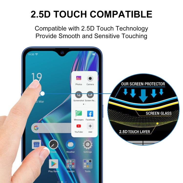 Pellicola in vetro temperato a schermo intero con colla intera da 25 pezzi, For OPPO A11k (25 PCS), For OPPO A12 (25 PCS), For OPPO A12e (25 PCS), For OPPO A32 (25 PCS), For OPPO A53 (25 PCS), For OPPO A72 5G (25 PCS), For OPPO A93 (25 PCS)            ...