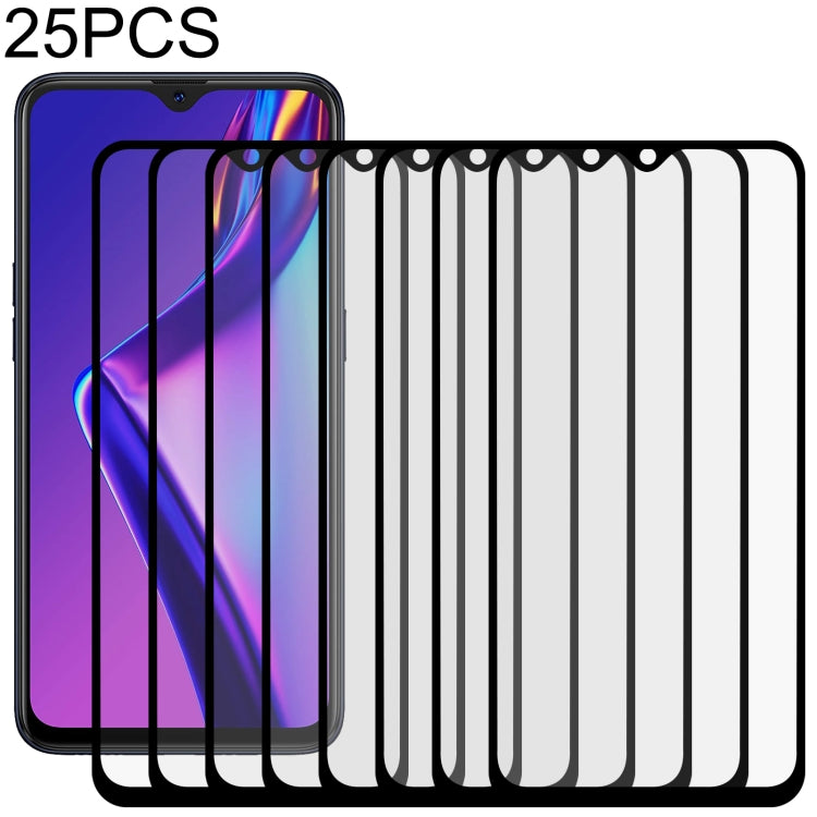 Pellicola in vetro temperato a schermo intero con colla intera da 25 pezzi, For OPPO A11k (25 PCS), For OPPO A12 (25 PCS), For OPPO A12e (25 PCS), For OPPO A32 (25 PCS), For OPPO A53 (25 PCS), For OPPO A72 5G (25 PCS), For OPPO A93 (25 PCS)            ...
