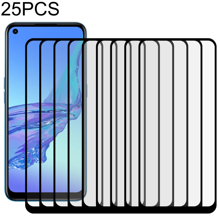 Pellicola in vetro temperato a schermo intero con colla intera da 25 pezzi, For OPPO A11k (25 PCS), For OPPO A12 (25 PCS), For OPPO A12e (25 PCS), For OPPO A32 (25 PCS), For OPPO A53 (25 PCS), For OPPO A72 5G (25 PCS), For OPPO A93 (25 PCS)            ...