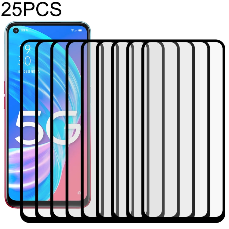 Pellicola in vetro temperato a schermo intero con colla intera da 25 pezzi, For OPPO A11k (25 PCS), For OPPO A12 (25 PCS), For OPPO A12e (25 PCS), For OPPO A32 (25 PCS), For OPPO A53 (25 PCS), For OPPO A72 5G (25 PCS), For OPPO A93 (25 PCS)            ...