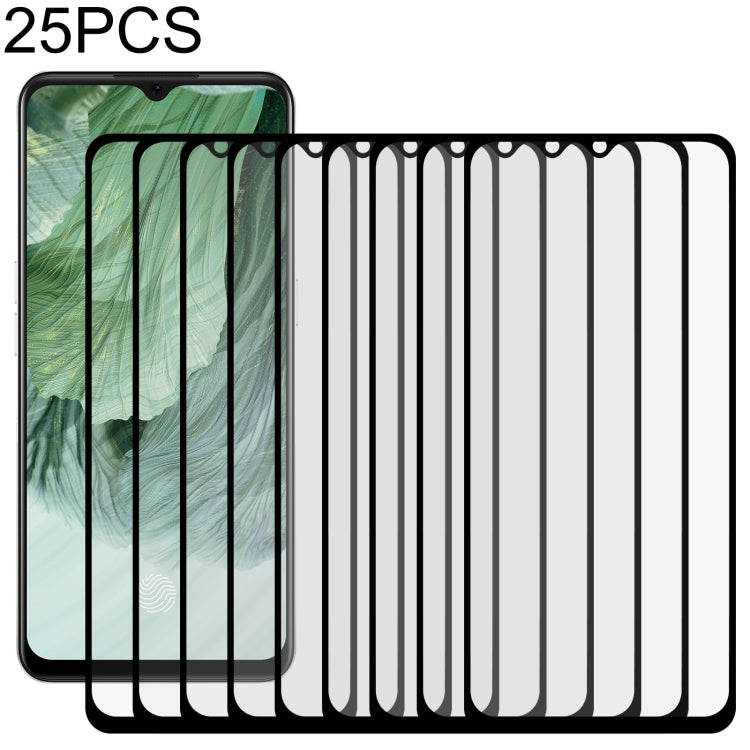 Pellicola in vetro temperato a schermo intero con colla intera da 25 pezzi, For OPPO A11k (25 PCS), For OPPO A12 (25 PCS), For OPPO A12e (25 PCS), For OPPO A32 (25 PCS), For OPPO A53 (25 PCS), For OPPO A72 5G (25 PCS), For OPPO A93 (25 PCS)            ...
