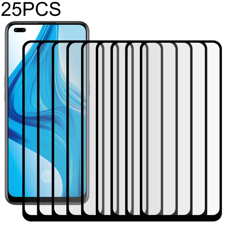 Pellicola in vetro temperato a schermo intero con colla intera da 25 pezzi, For OPPO A11k (25 PCS), For OPPO A12 (25 PCS), For OPPO A12e (25 PCS), For OPPO A32 (25 PCS), For OPPO A53 (25 PCS), For OPPO A72 5G (25 PCS), For OPPO A93 (25 PCS)            ...