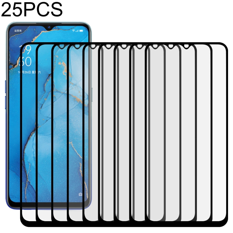 Pellicola in vetro temperato a schermo intero con colla intera da 25 pezzi, For OPPO A11k (25 PCS), For OPPO A12 (25 PCS), For OPPO A12e (25 PCS), For OPPO A32 (25 PCS), For OPPO A53 (25 PCS), For OPPO A72 5G (25 PCS), For OPPO A93 (25 PCS)            ...