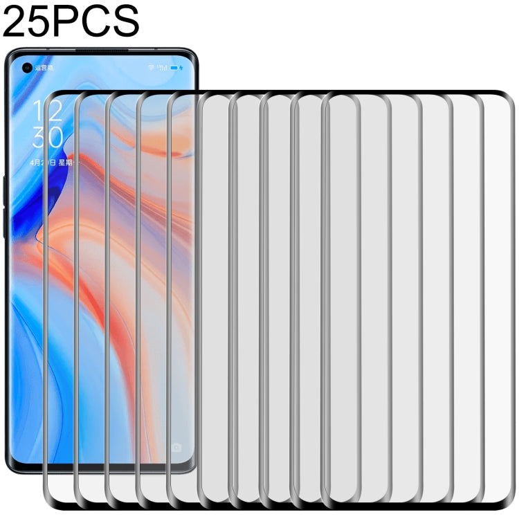 Pellicola in vetro temperato a schermo intero con colla intera da 25 pezzi, For OPPO A11k (25 PCS), For OPPO A12 (25 PCS), For OPPO A12e (25 PCS), For OPPO A32 (25 PCS), For OPPO A53 (25 PCS), For OPPO A72 5G (25 PCS), For OPPO A93 (25 PCS)            ...