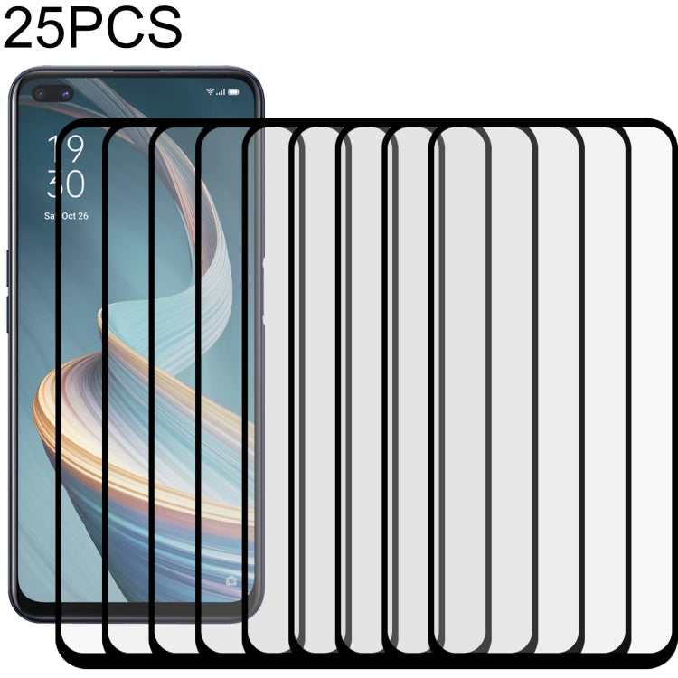 Pellicola in vetro temperato a schermo intero con colla intera da 25 pezzi, For OPPO A11k (25 PCS), For OPPO A12 (25 PCS), For OPPO A12e (25 PCS), For OPPO A32 (25 PCS), For OPPO A53 (25 PCS), For OPPO A72 5G (25 PCS), For OPPO A93 (25 PCS)            ...