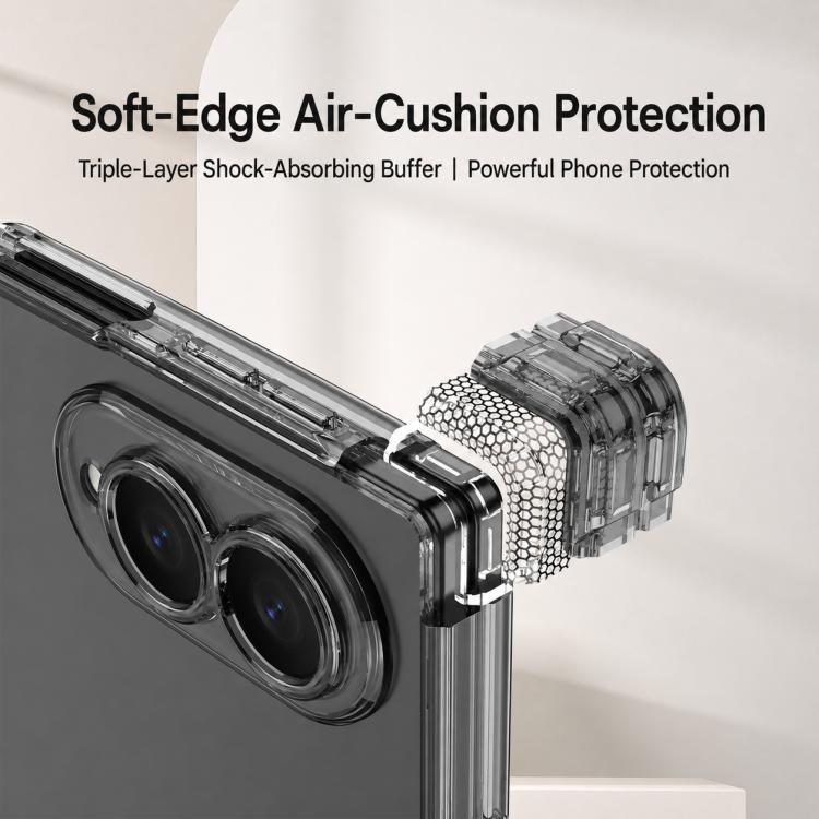 Custodia per telefono GKK con cerniera magnetica, pieghevole e airbag, a copertura totale., For Galaxy Z Fold8 5G, For Galaxy Z Fold8 Ultra 5G, For Samsung Galaxy Z Fold7 5G