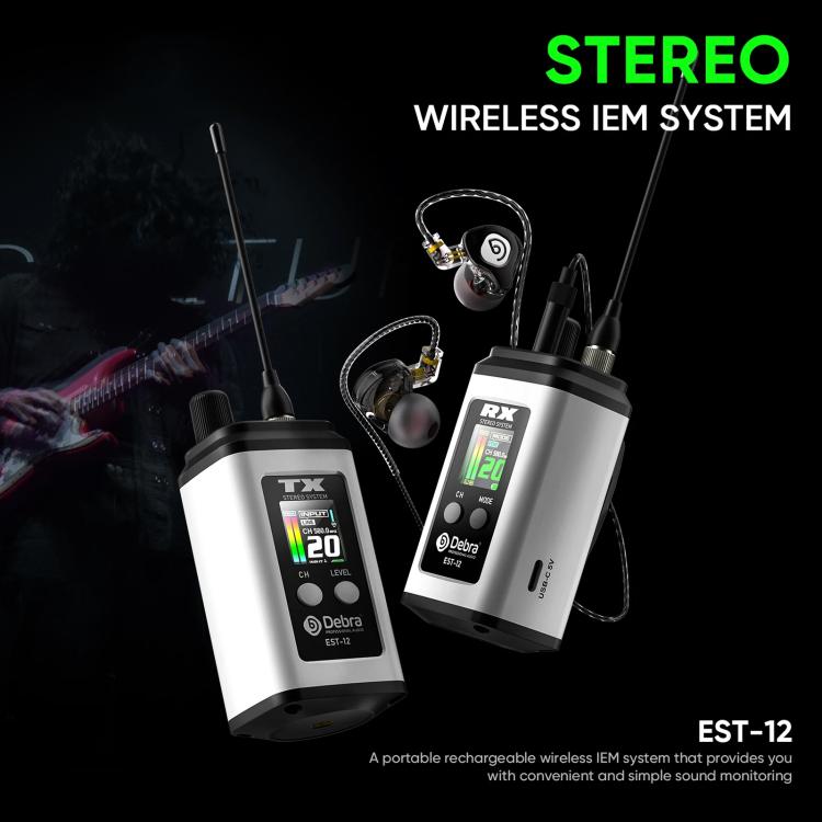 Sistema monitoraggio audio wireless portatile DEBRA EST-12