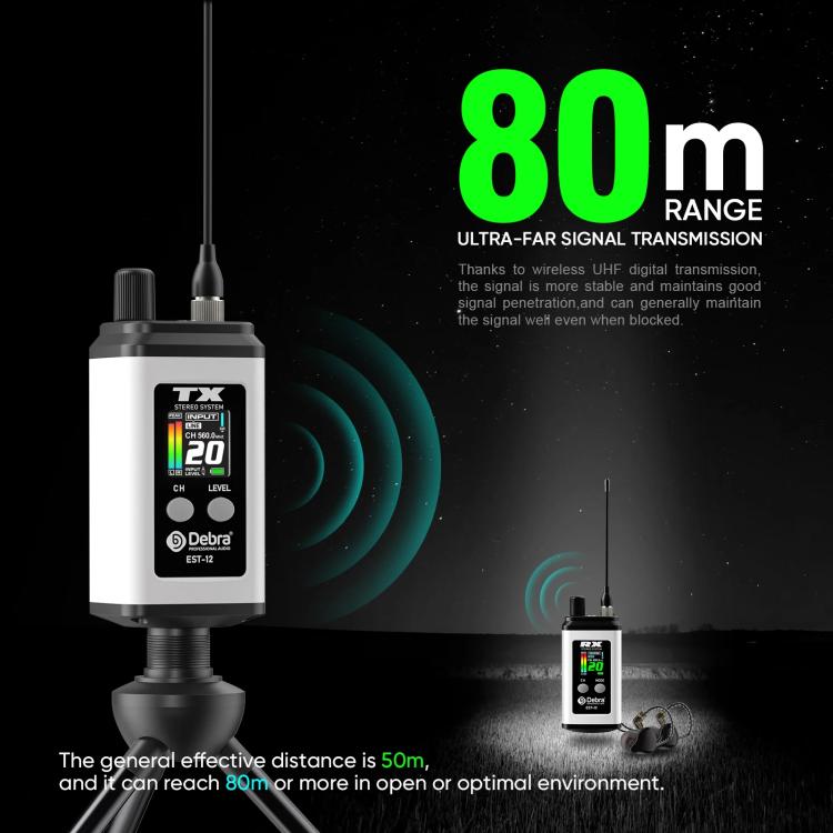 Sistema monitoraggio audio wireless portatile DEBRA EST-12