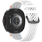 Cinturino per orologio xDfind in silicone traspirante con fibbia in lega nera e motivo a nido d'ape., For Samsung Galaxy Watch8 / Watch8 Classic