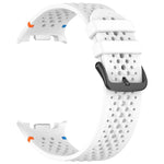 Cinturino per orologio xDfind in silicone traspirante con fibbia in lega nera e motivo a nido d'ape., For Samsung Galaxy Watch8 / Watch8 Classic