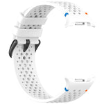 Cinturino per orologio xDfind in silicone traspirante con fibbia in lega nera e motivo a nido d'ape., For Samsung Galaxy Watch8 / Watch8 Classic
