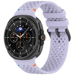 Cinturino per orologio xDfind in silicone traspirante con fibbia in lega nera e motivo a nido d'ape., For Samsung Galaxy Watch8 / Watch8 Classic