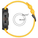 Cinturino per orologio xDfind in silicone traspirante con fibbia in lega nera e motivo a nido d'ape., For Samsung Galaxy Watch8 / Watch8 Classic