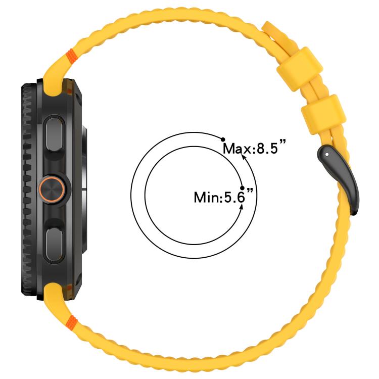 Cinturino per orologio xDfind in silicone traspirante con fibbia in lega nera e motivo a nido d'ape., For Samsung Galaxy Watch8 / Watch8 Classic