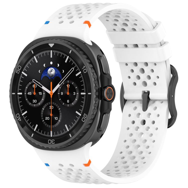 Cinturino per orologio xDfind Ladder con fibbia nera e motivo a nido d'ape in silicone traspirante., For Samsung Galaxy Watch8 / Watch8 Classic