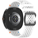 Cinturino per orologio xDfind Ladder con fibbia nera e motivo a nido d'ape in silicone traspirante., For Samsung Galaxy Watch8 / Watch8 Classic