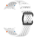 Cinturino per orologio xDfind Ladder con fibbia nera e motivo a nido d'ape in silicone traspirante., For Samsung Galaxy Watch8 / Watch8 Classic