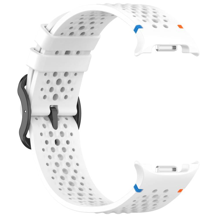 Cinturino per orologio xDfind Ladder con fibbia nera e motivo a nido d'ape in silicone traspirante., For Samsung Galaxy Watch8 / Watch8 Classic