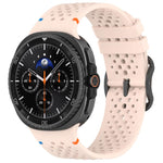 Cinturino per orologio xDfind Ladder con fibbia nera e motivo a nido d'ape in silicone traspirante., For Samsung Galaxy Watch8 / Watch8 Classic