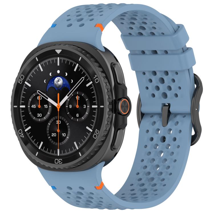 Cinturino per orologio xDfind Ladder con fibbia nera e motivo a nido d'ape in silicone traspirante., For Samsung Galaxy Watch8 / Watch8 Classic