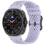 Cinturino per orologio xDfind Ladder con fibbia nera e motivo a nido d'ape in silicone traspirante., For Samsung Galaxy Watch8 / Watch8 Classic