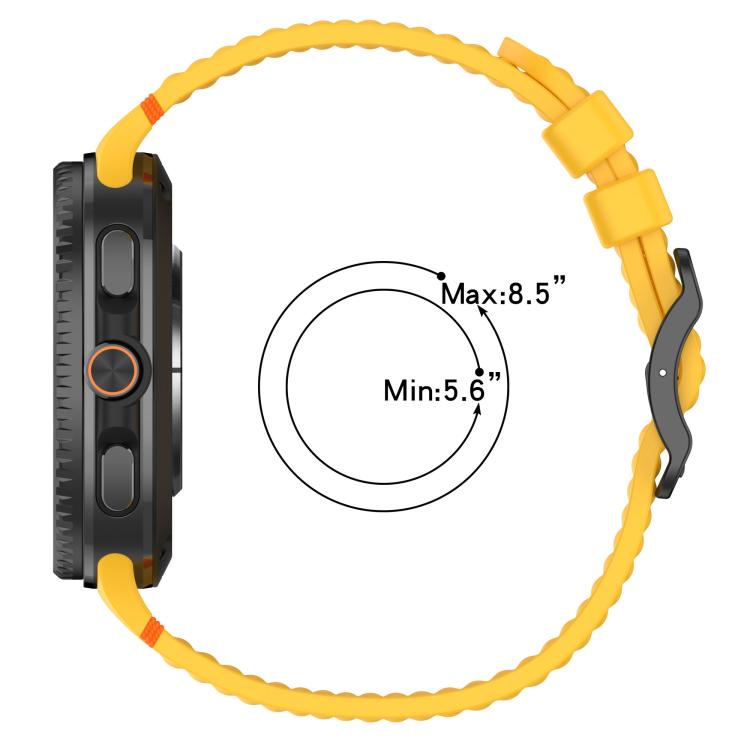 Cinturino per orologio xDfind Ladder con fibbia nera e motivo a nido d'ape in silicone traspirante., For Samsung Galaxy Watch8 / Watch8 Classic