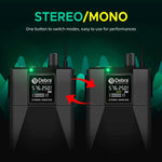 Sistema monitoraggio audio wireless DEBRA ST-102 con auricolari