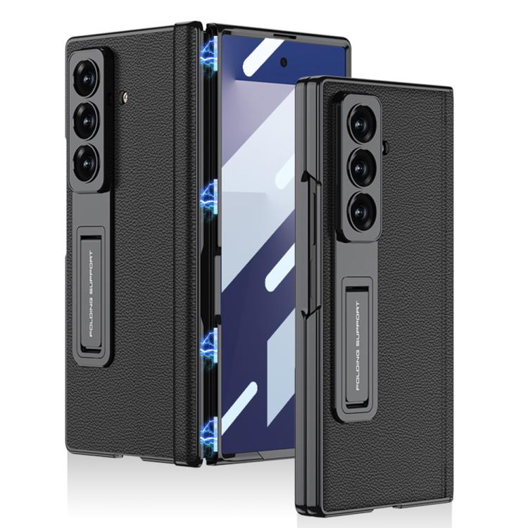 Custodia per telefono GKK con cerniera in pelle Phantom e supporto integrato con chiusura magnetica., For Galaxy Z Fold8 Ultra 5G, For Samsung Galaxy Z Fold7 5G