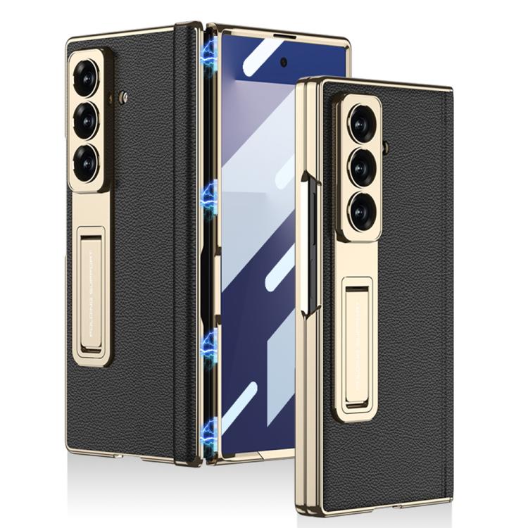 Custodia per telefono GKK con cerniera in pelle Phantom e supporto integrato con chiusura magnetica., For Galaxy Z Fold8 Ultra 5G, For Samsung Galaxy Z Fold7 5G