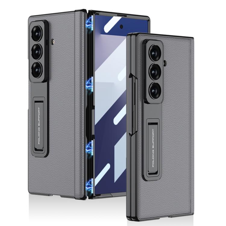 Custodia per telefono GKK con cerniera in pelle Phantom e supporto integrato con chiusura magnetica., For Galaxy Z Fold8 Ultra 5G, For Samsung Galaxy Z Fold7 5G