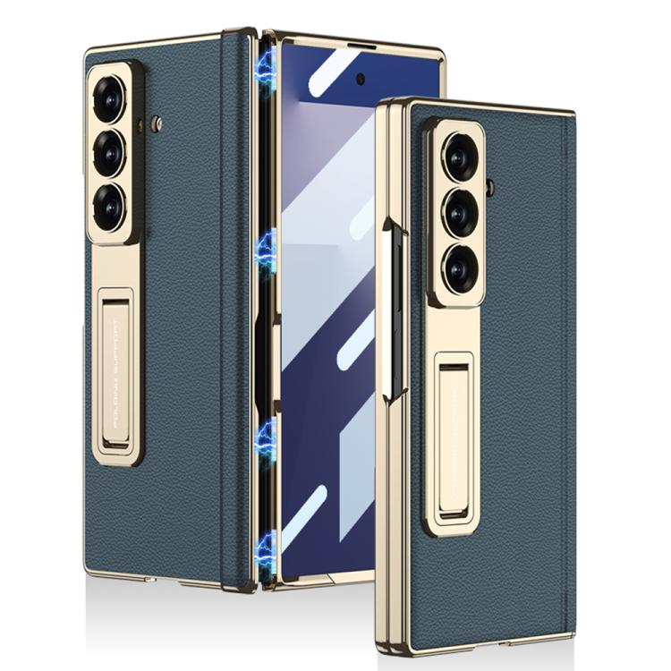 Custodia per telefono GKK con cerniera in pelle Phantom e supporto integrato con chiusura magnetica., For Galaxy Z Fold8 Ultra 5G, For Samsung Galaxy Z Fold7 5G