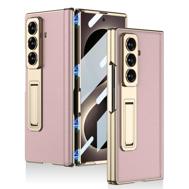 Custodia per telefono GKK con cerniera in pelle Phantom e supporto integrato con chiusura magnetica., For Galaxy Z Fold8 Ultra 5G, For Samsung Galaxy Z Fold7 5G