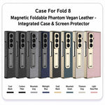 Custodia per telefono GKK con cerniera in pelle Phantom e supporto integrato con chiusura magnetica., For Galaxy Z Fold8 Ultra 5G, For Samsung Galaxy Z Fold7 5G