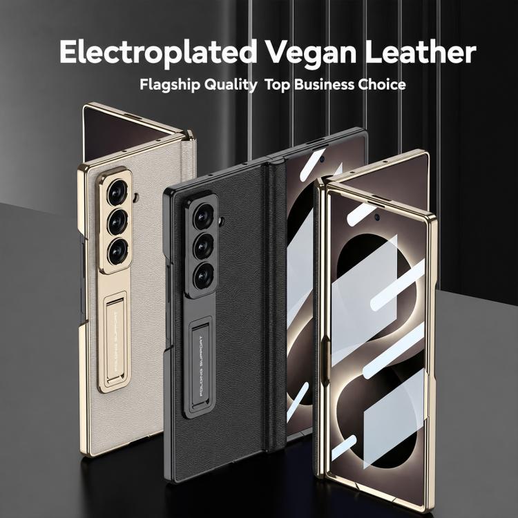 Custodia per telefono GKK con cerniera in pelle Phantom e supporto integrato con chiusura magnetica., For Galaxy Z Fold8 Ultra 5G, For Samsung Galaxy Z Fold7 5G